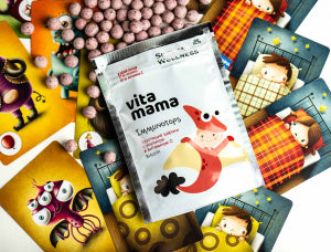 Vitamama. Imunotops, hrskave kuglice sa inulinom (višnja), 70 g