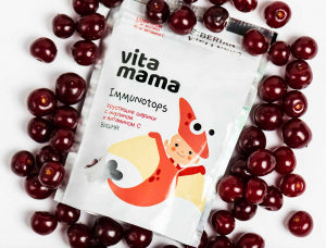 Vitamama. Imunotops, hrskave kuglice sa inulinom (višnja), 70 g